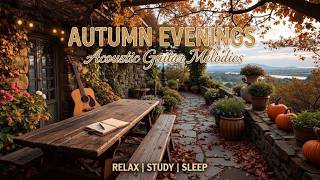 Serene Guitar Melodies | Rustic Terrace at Dusk - Peaceful Guitar Music for Stress Relief & Peace