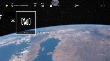4K Earth to Moon Dynamic Theme PS4