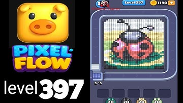 Pixelflow level 397 guide Walkthrough Solution