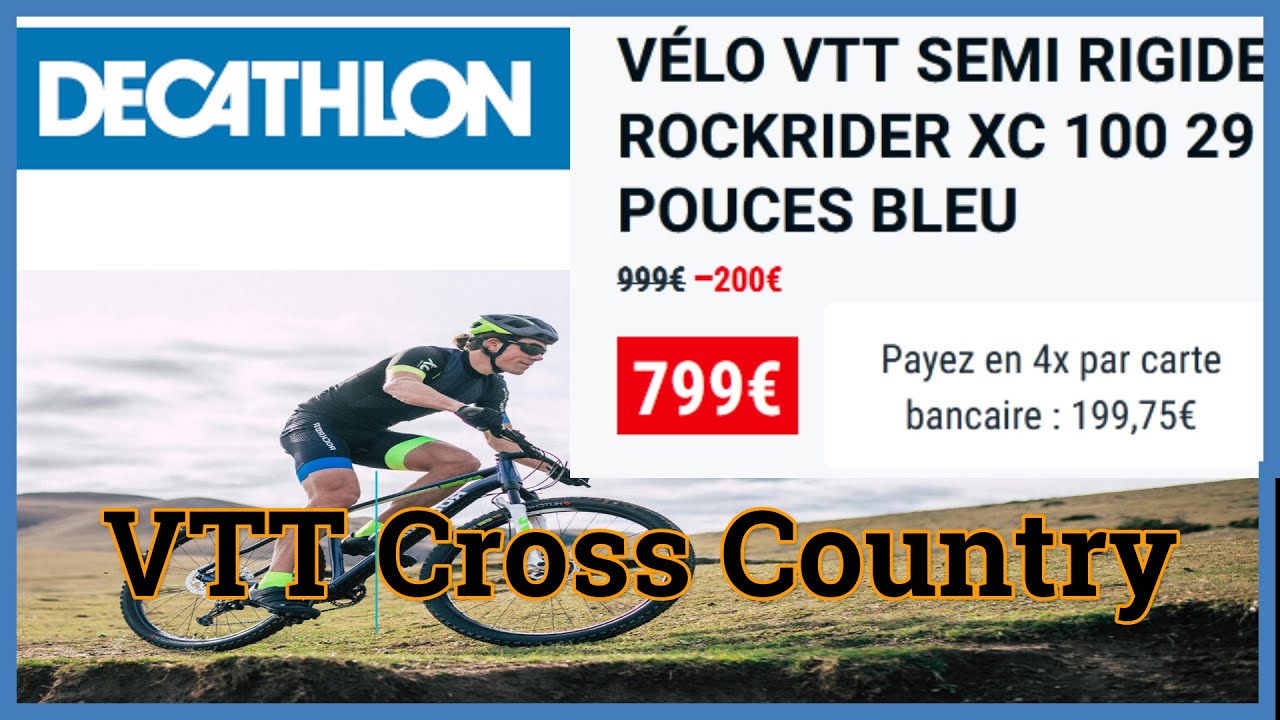Vtt decathlon xc 100 sale