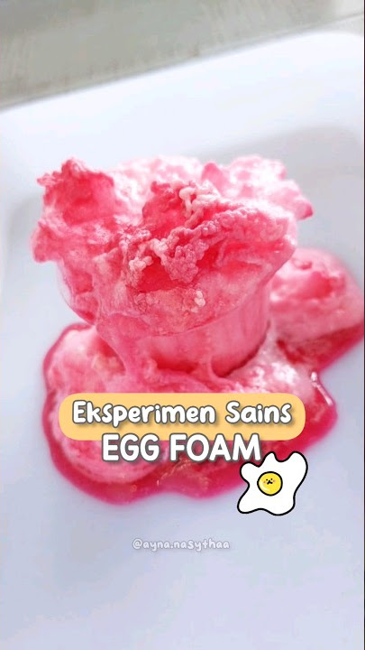 Eksperimen Sains - Egg Foam #shorts #stemeducation