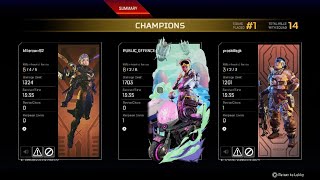 APEX LEGENDS - VALKYRIE - LIFELINE - VANTAGE - CHAMPIONS - 14 SK