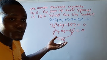 A number exceeds another number by 5