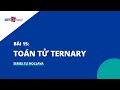 Bài 15: Toán tử TERNARY trong Java | Tự học Java | NIIT - ICT Hà Nội