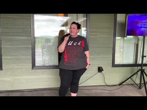 Tiffinie P sings Way Too Pretty For Prison w/ Route 11 DJ at Reitano Winery 6/19/26