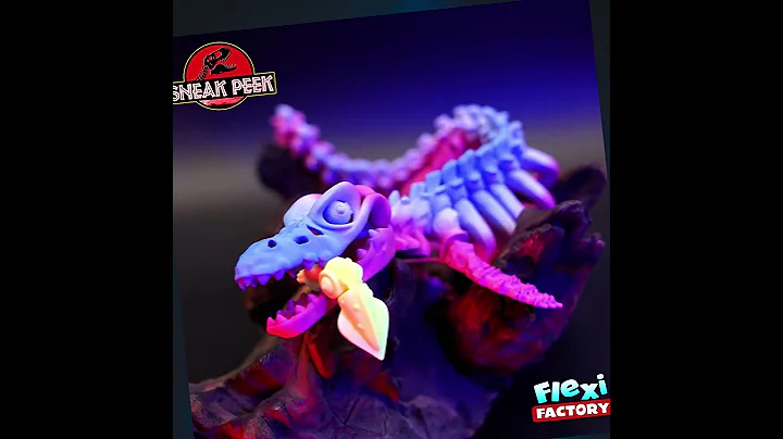 #flexifactory Mosasaurus Sneak Peek!  #stl #new #3d #comingsoon