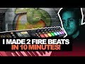 I MADE 2 FIRE BEATS IN 10 MINUTES? | 10-MinTuesday #003 (Making A Beat In FL Studio From Scratch)
