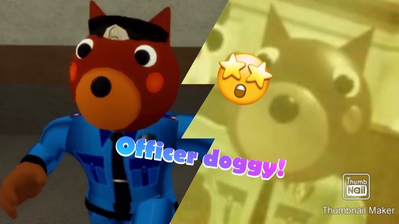 I Tried To Dress Up As Officer Doggy From Roblox Piggy Roblox Piggy Youtube - doggy piggy roblox costume