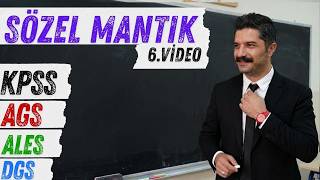 Sözel Mantık | 6.Video | KPSS, AGS, ALES, DGS | RÜŞTÜ HOCA
