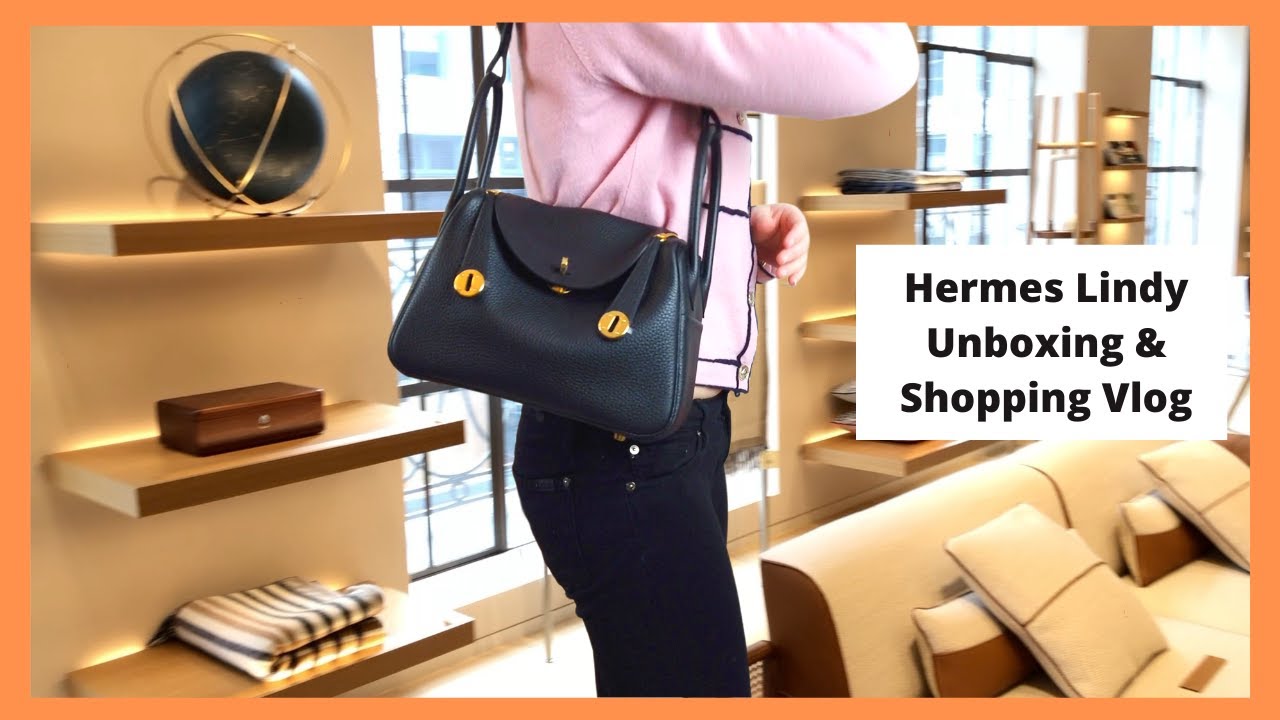 Hermes Lindy Unboxing and Shopping Vlog - YouTube