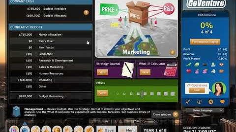 GoVenture CEO Business Simulation Game Tutorial Video