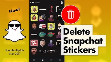 How to Delete Snapchat Stickers - May 2017