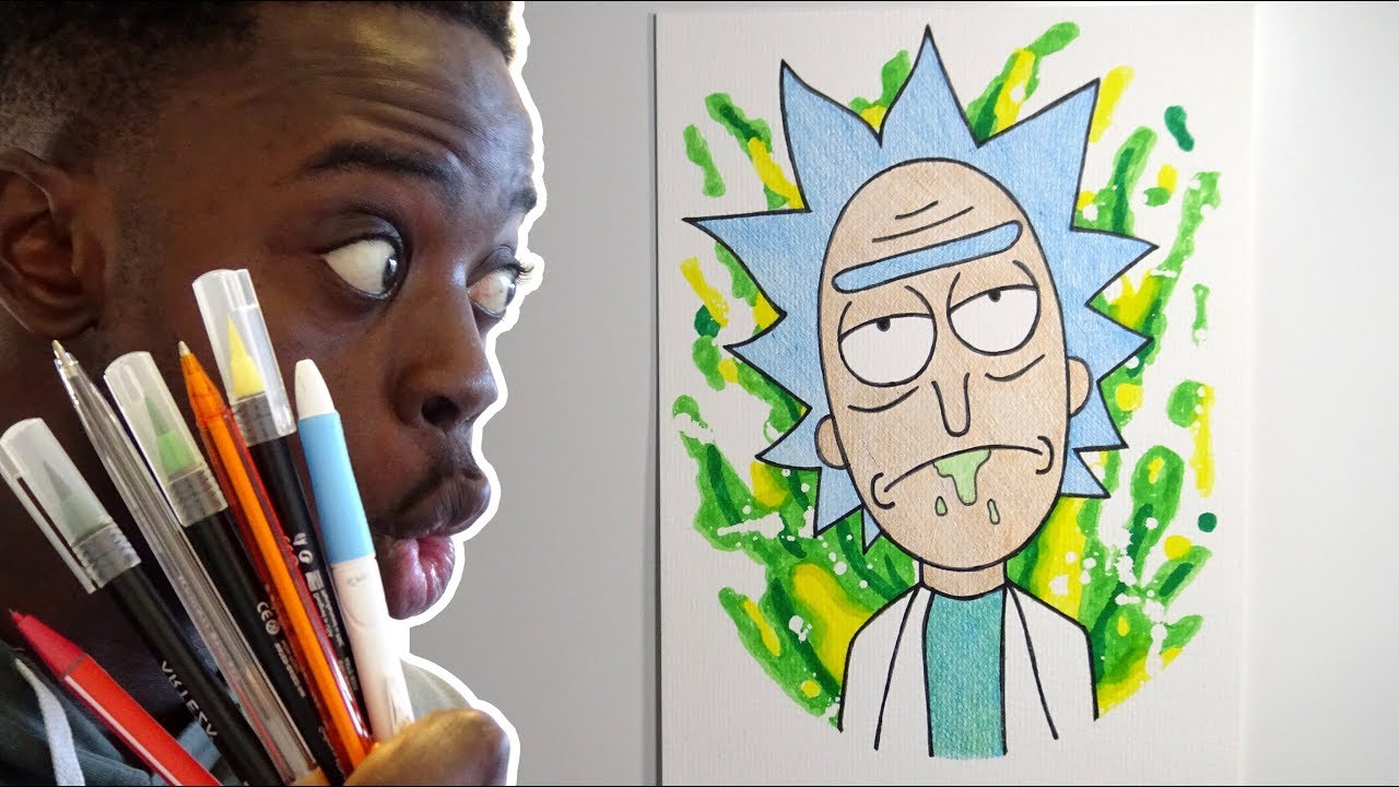 HOW TO DRAW RICK | STEP BY STEP TUTORIAL FOR BEGINNERS - YouTube