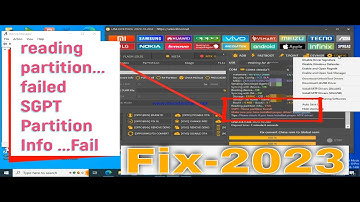 Unlock Tool Reading Partition Info Fail | SGPT none partition found Error Solution Latest 2023