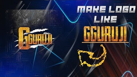 How To Make logo like g guruji || Make A  Awesome logo Like G guruji  ||G guruji ka logo kese banaye