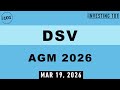 DSV AGM 2026 | March 19, 2026