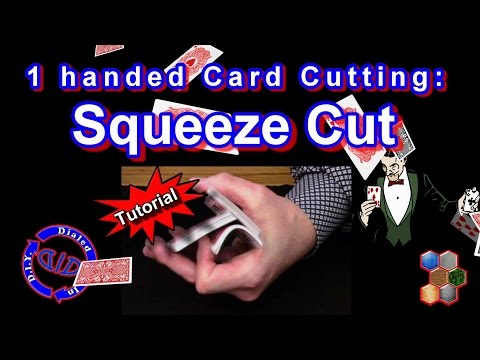 Card Cutting - 1 Hand Squeeze Cut - Card Manipulation Tutorial