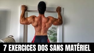 MUSCLER SON DOS SANS MATÉRIEL - 7 EXERCICES POIDS DU CORPS