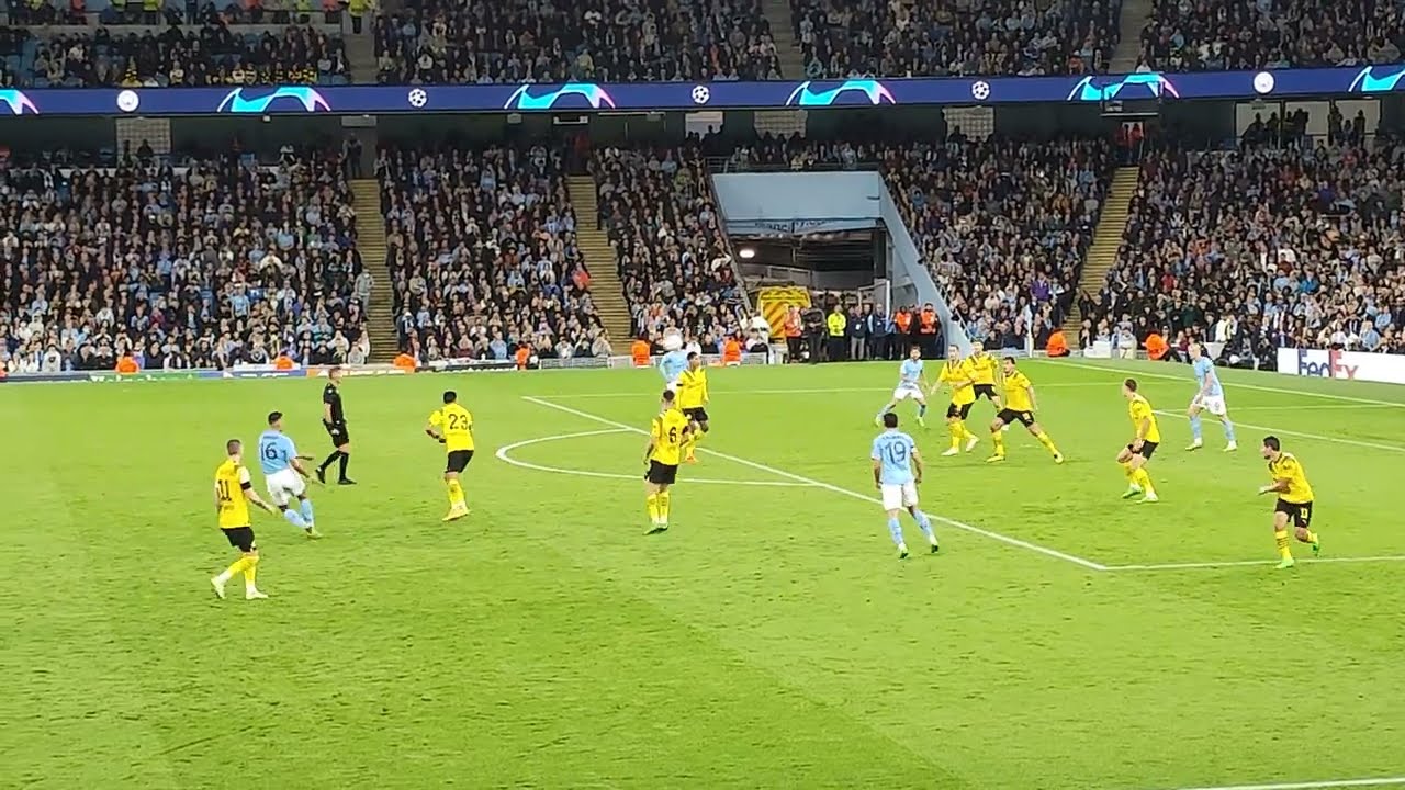 Erling Haaland's magnificent goal against Borussia Dortmund Man City