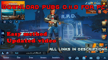 How to download PUBG mobile 0.11.0 for PC emulator  || Easy method || HD