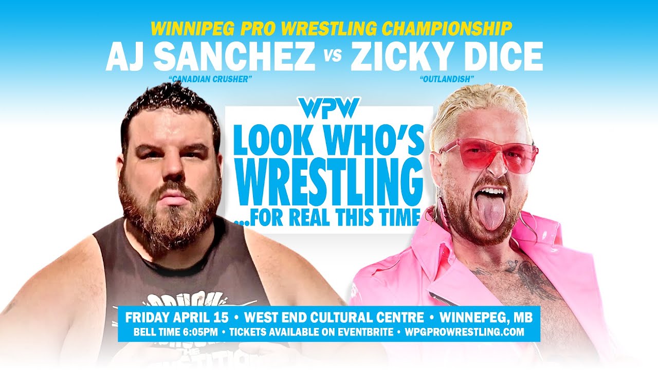 WPW CHAMPIONSHIP MATCH - AJ Sanchez vs Zicky Dice - LOOK WHO'S WRESTLING...FOR REAL THIS TIME
