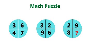 Which number replace the question mark ? | How to solve math puzzle ? | Amazing math puzzle