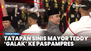 VIRAL LAGI! Mayor Teddy Tegur 'Galak' Paspampres saat Payungi Bareng Prabowo