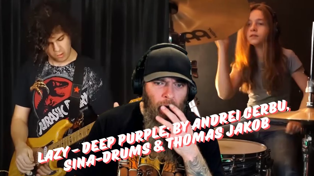 Lazy - Deep Purple By Andrei Cerbu, Sina-Drums & Thomas Jakob MUSIC VIDEO REACTION FROM LIVE 10-6-24