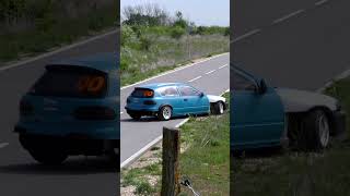 Honda Civic Mistake And Spin At #Rally