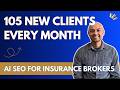 105 New Clients Every Month: AI SEO For Insurance Brokers