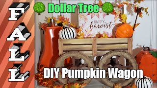 Fall Dollar Tree Rustic Wagon 2020