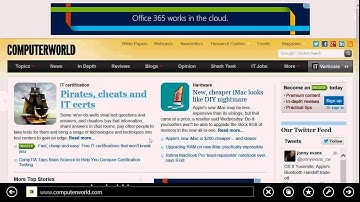 Windows 8.1 Internet Explorer 11 read feature to remove ads and view articles