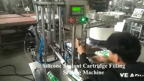silicone sealant cartridge filling capping machine