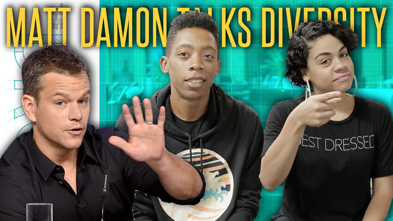 Matt Damon Tries (Badly) To Explain Racial Diversity to Black Filmmaker