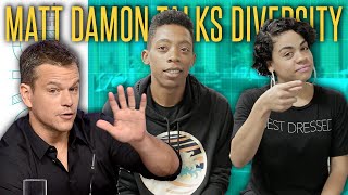 Matt Damon Tries (Badly) To Explain Racial Diversity to Black Filmmaker - The Drop Presented by ADD