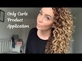  only curls london product application  curly hair 