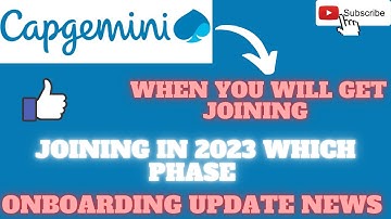 Capgemini Onboarding news |Capgemini Loi update news |joining delayed update|Capegemini delayed