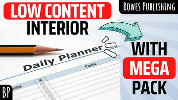 Creating Low Content Books With The Mega Pack