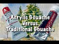 Acrylic Gouache Versus Traditional Gouache