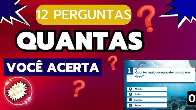 QUIZ CONHECIMENTOS GERAIS  Será Que Você é o Mestre do Saber? 