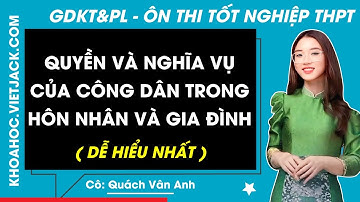 Quyền và nghĩa vụ của công dân trong hôn nhân và gia đình - Tổng Ôn GD KT&PL 12 | Ôn Thi THPT