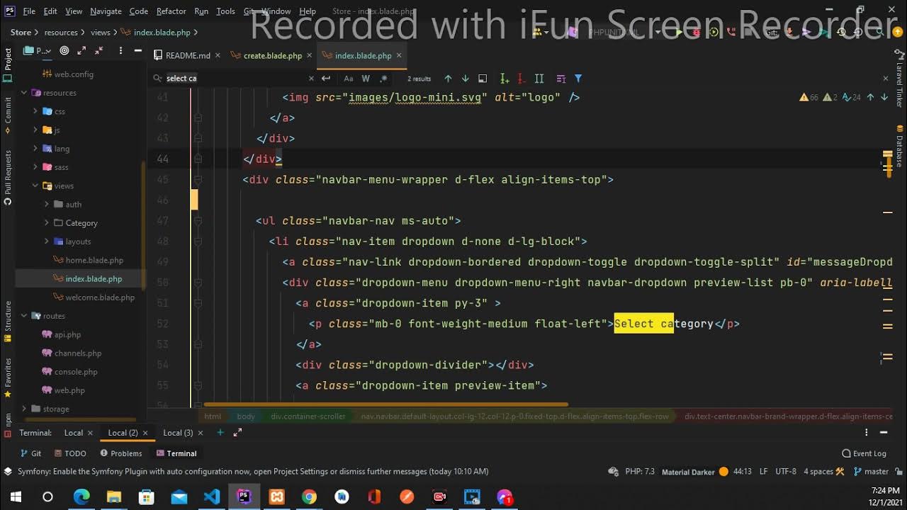 Laravel Create Category using Bootstrap Form YouTube