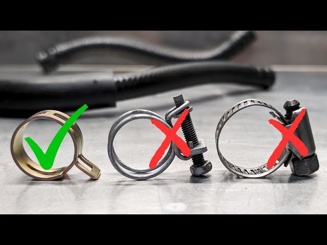 worm drive hose clamp applied to radiator hose leak vs electrical tape and adhesive patch hack