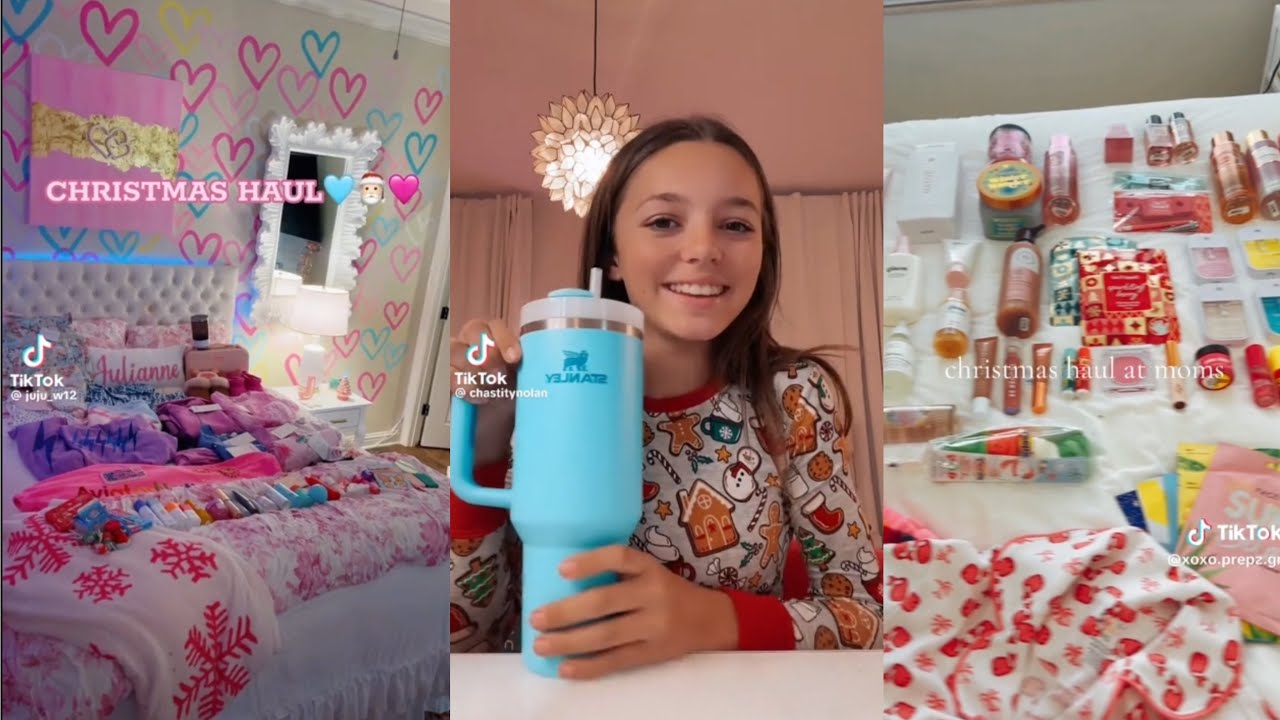 Preppy Christmas hauls☁️🎅🏻😊