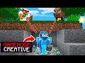 Minecraft Manhunt But When Hunters Look at me I get Creative Mode...