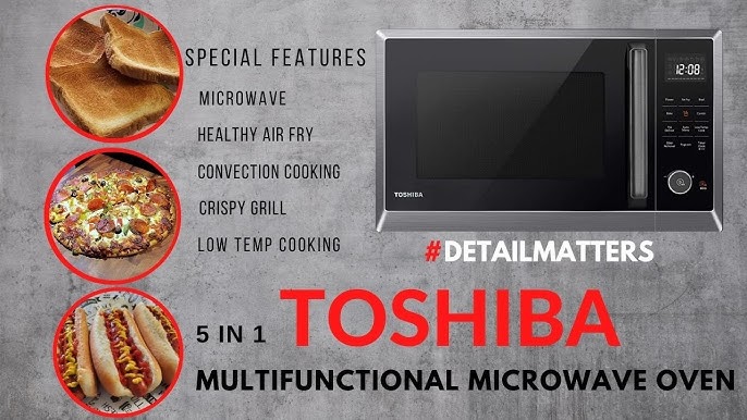 Toshiba AC028A2CA 1.0 Cu.Ft. 6 in 1 Multifunctional Microwave, Air Fryer 