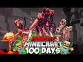 Minecraft 100 days in world of nuclear mutate parasite