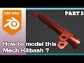Modeling mechanical kitbash in Blender Part 5
