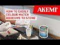 How to colour stone adhesive