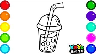 Drawing a soft Drink | Coloring and drawing for kids screenshot 1